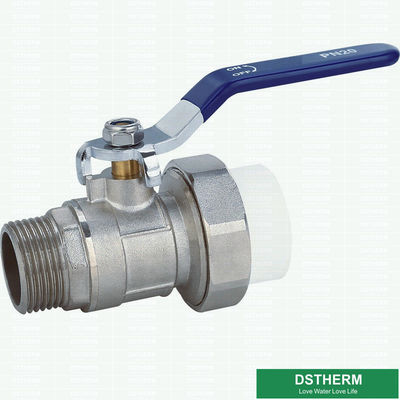 Controle forte de alta pressão masculino do volume de água da qualidade da válvula de bola da união de Ppr