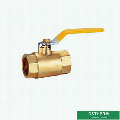 Válvula de bola de bronze terminada amarela da qualidade superior para a válvula de bola de bronze do uso fluido da aplicação