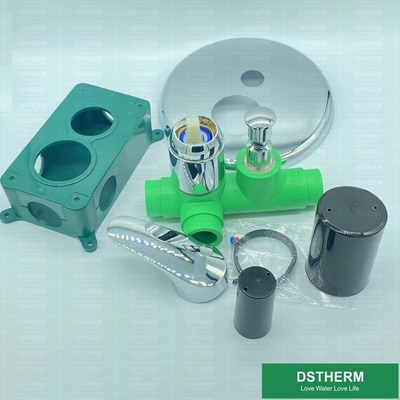 Válvula de chuveiro plástica do misturador da válvula de parada de Electrofusion PPR com tampa da proteção