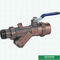 Válvula de bola masculina reciclável da união de ISO9001 PN25 32mm