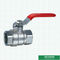A válvula de bola de fornecimento da água média folheado a níquel do peso personalizou a válvula de bola de bronze forjada