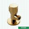 Da cor de bronze do ouro da válvula de ângulo dos acessórios PN25 CW617N da casa de banho com chuveiro projeto popular