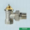 Válvula termostática masculina tradicional de equilíbrio personalizada do radiador da segurança do peso mais pesado de bronze da cor