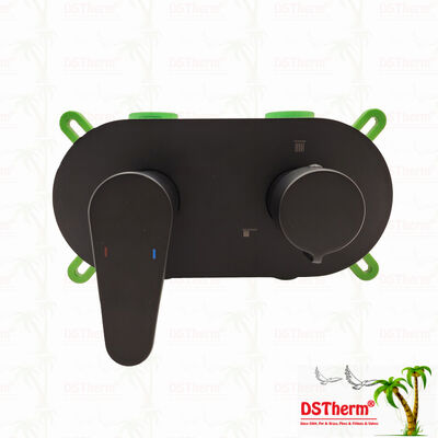 PPR 5 Ways Válvula de chuveiro de misturador prateada para controle de temperatura e fluxo