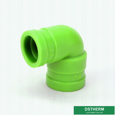Tamanho plástico verde 20-160mm da tubulação de água para o cotovelo igual do transporte industrial dos líquidos