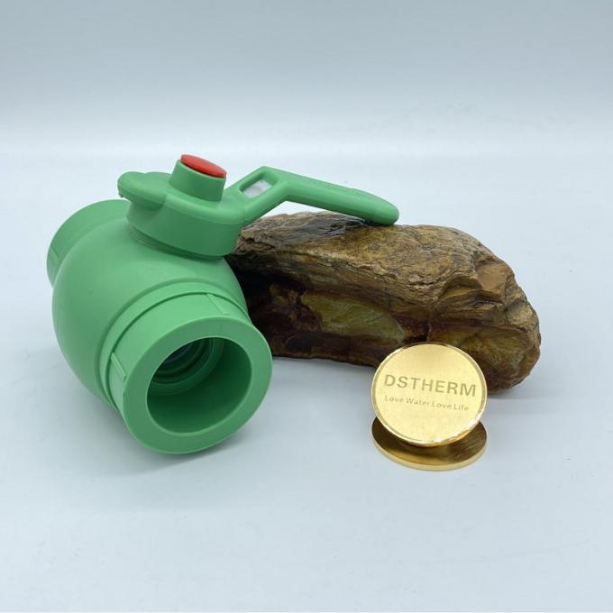 Válvula de parada plástica de PN20 PPR com a válvula de bronze 20mm - 63mm do punho do metal da bola 3