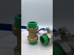 tipo mais pesado furo completo da válvula de bola da união dobro de bronze de 110mm