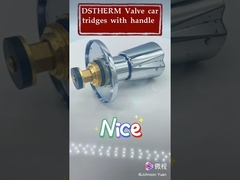 Punho liga de zinco chapeado cromo redondo para cartuchos de válvula de bronze