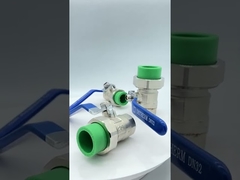 A válvula de esfera dobro de bronze fêmea da união faz sob medida o fluxo rápido