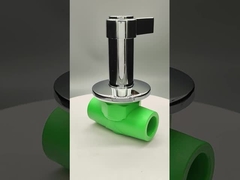 Válvula de esferas PPR de cobre-plástico de luxo resistente à corrosão