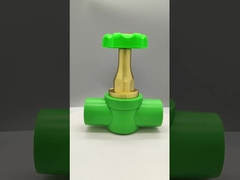 Válvula de esferas PPR de cobre-plástico de luxo resistente à corrosão