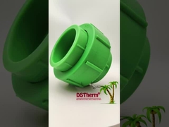 Ppr União de plástico verde para sistema de tubulação resistência química personalizável