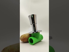 Válvula de parada cromada PPR com alça antiderrapante para tubulação de 20-40mm Tamanho personalizável