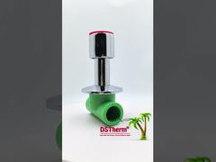 Ppr Cromo revestido válvula de parada com alça antiderrapante de baixa manutenção 20-32mm tamanho personalizável