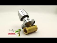 Uma olhada mais de perto: Chromada Brass Stop Valve Global Valve Sul-Americano Estilo A 1/2 