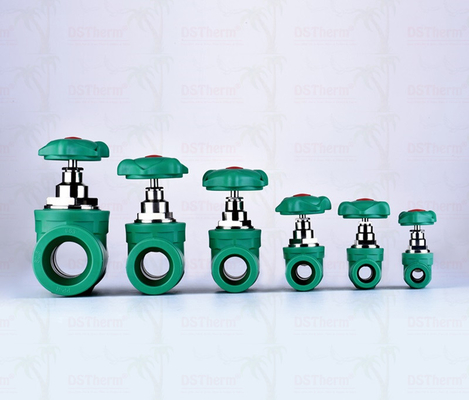 7 mm Espessura Lavadora PPR Portão válvula Fluxo pesado Instalação fácil Anti-ferrugem durável
