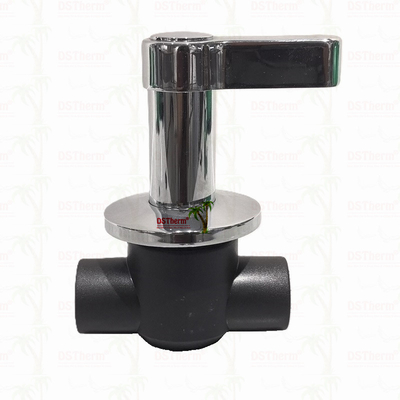 Válvula de esferas PPR de cobre-plástico de luxo resistente à corrosão
