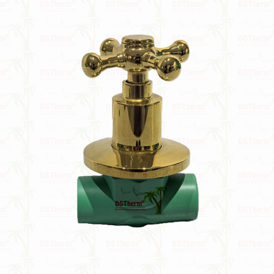 Válvula de esferas PPR de cobre-plástico de luxo resistente à corrosão