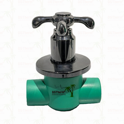Válvula de esferas PPR de cobre-plástico de luxo resistente à corrosão