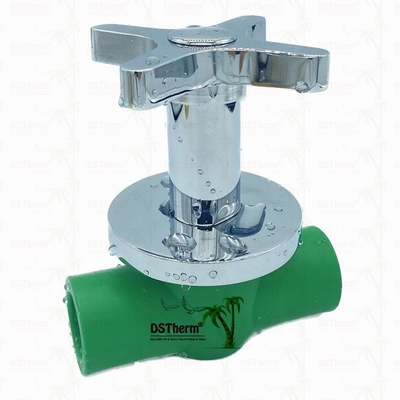 Válvula de esferas PPR de cobre-plástico de luxo resistente à corrosão