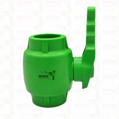 PPR válvula de esferas de plástico com manobra de balanço e manobra de balanço de esferas de latão ergonômica 20-63mm