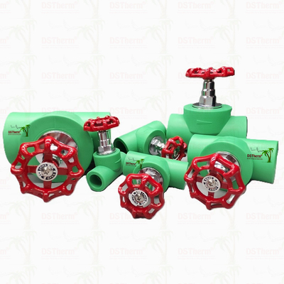 PPR válvula de parada de trabalho pesado válvula globo ajustar o fluxo Tratamento criogênico Passe teste assento 20-110mm
