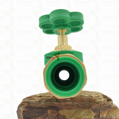 PPR dupla válvula de esfera de união exposição instalação resistente à corrosão tamanho personalizado