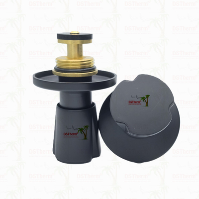Montura de extensão manual da haste da válvula Cartucho de latão Fuso de latão Parte superior da válvula revestida de preto