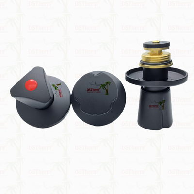 Válvula de paragem de manobra triangular parte superior de latão Cartucho de cobre Cartucho de válvula coberto de preto Cartucho de válvula oculto Cartucho de válvula global