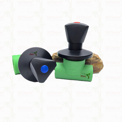 Valva de travagem Ppr de chapa preta com alça triangular Valva de precisão de fluxo preta com revestimento negro eletroforético