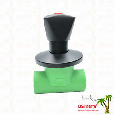 Valva de travagem Ppr de chapa preta com alça triangular Valva de precisão de fluxo preta com revestimento negro eletroforético