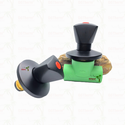 Valva de travagem Ppr de chapa preta com alça triangular Valva de precisão de fluxo preta com revestimento negro eletroforético
