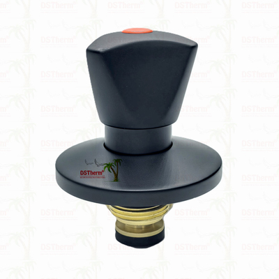 Valva de travagem Ppr de chapa preta com alça triangular Valva de precisão de fluxo preta com revestimento negro eletroforético