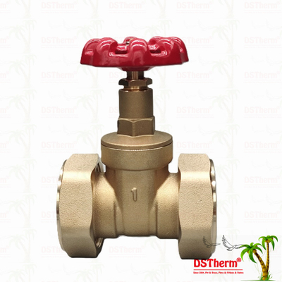 Válvula de porta da União de latão com alça de ferro fundido vermelho de alto fluxo 1/2 "-4" Tamanho personalizado