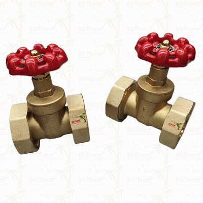 Válvula de porta da União de latão com alça de ferro fundido vermelho de alto fluxo 1/2 "-4" Tamanho personalizado
