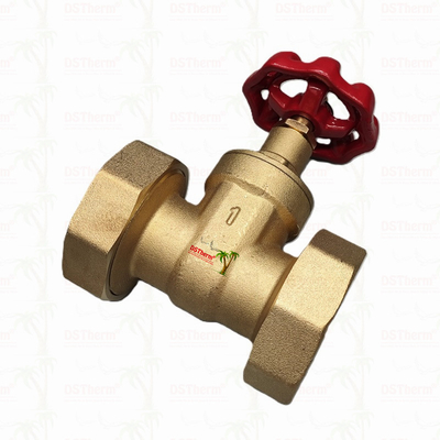Válvula de porta da União de latão com alça de ferro fundido vermelho de alto fluxo 1/2 "-4" Tamanho personalizado