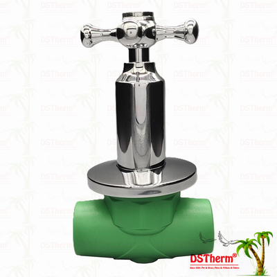 Valva de esferas de luxo revestida com cromo PPR com cartucho de cobre de núcleo de cobre