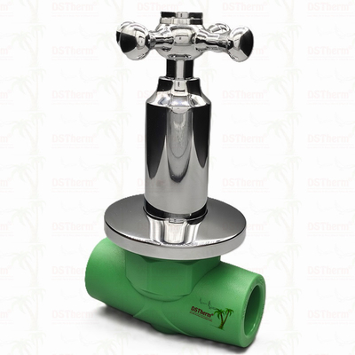 Valva de esferas de luxo revestida com cromo PPR com cartucho de cobre de núcleo de cobre