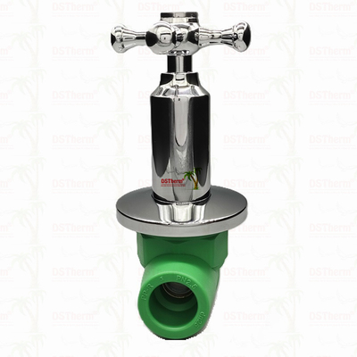 Valva de esferas de luxo revestida com cromo PPR com cartucho de cobre de núcleo de cobre