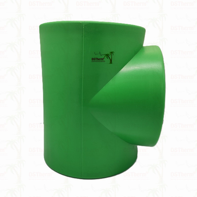 PPR Equal Tee para sistema de tubulação PN25 DN160 Alta durabilidade Eco Consciente