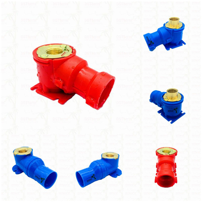 Conexões PEX Azul Cotovelo PEX Resistente à Corrosão Instalação Flexível Cor Personalizada