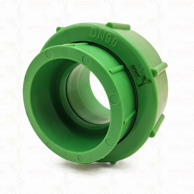 Ppr União de plástico verde para sistema de tubulação resistência química personalizável
