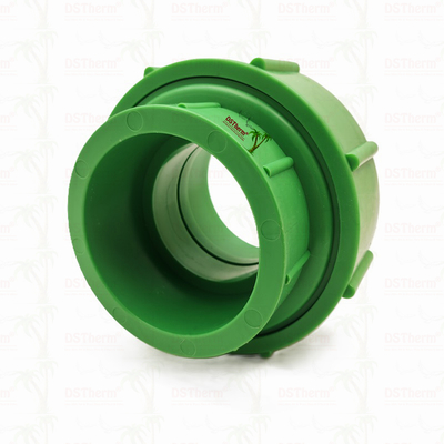 Ppr União de plástico verde para sistema de tubulação resistência química personalizável