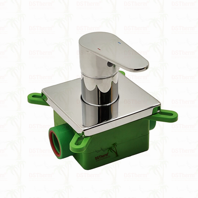 Válvula Misturadora de Chuveiro PPR Cromada de 3 Vias 20mm 25mm