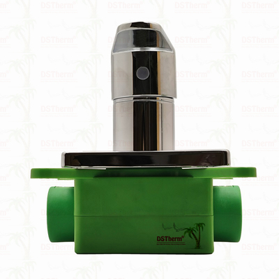 Válvula Misturadora de Chuveiro PPR Cromada de 3 Vias 20mm 25mm