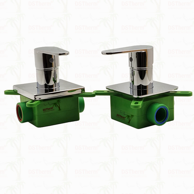Válvula Misturadora de Chuveiro PPR Cromada de 3 Vias 20mm 25mm