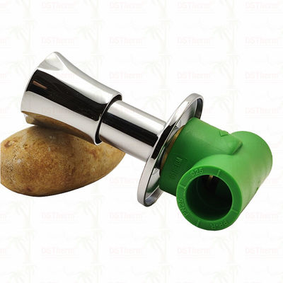 Válvula de parada PPR PN25 20-40mm Cromada com Manípulo Antiderrapante