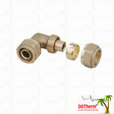 Parede fêmea encaixes de bronze rosqueados chapeados cor de bronze Logo Screw Fittings Middle Weight personalizado de Pex do cotovelo