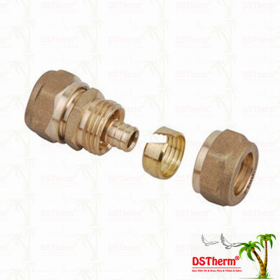 Encaixes de bronze iguais cor de bronze Logo Screw Fittings Middle Weight personalizado de Pex do acoplamento rosqueado