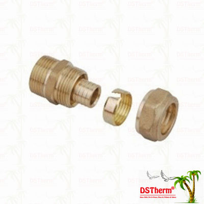 Encaixes de bronze iguais cor de bronze Logo Screw Fittings Middle Weight personalizado de Pex do acoplamento rosqueado
